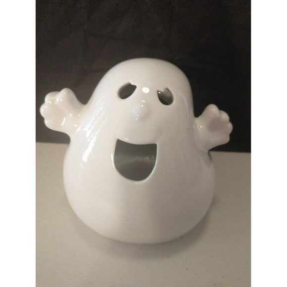 Halloween Ceramic Ghost Tea Light Holder - Picture 1 of 6